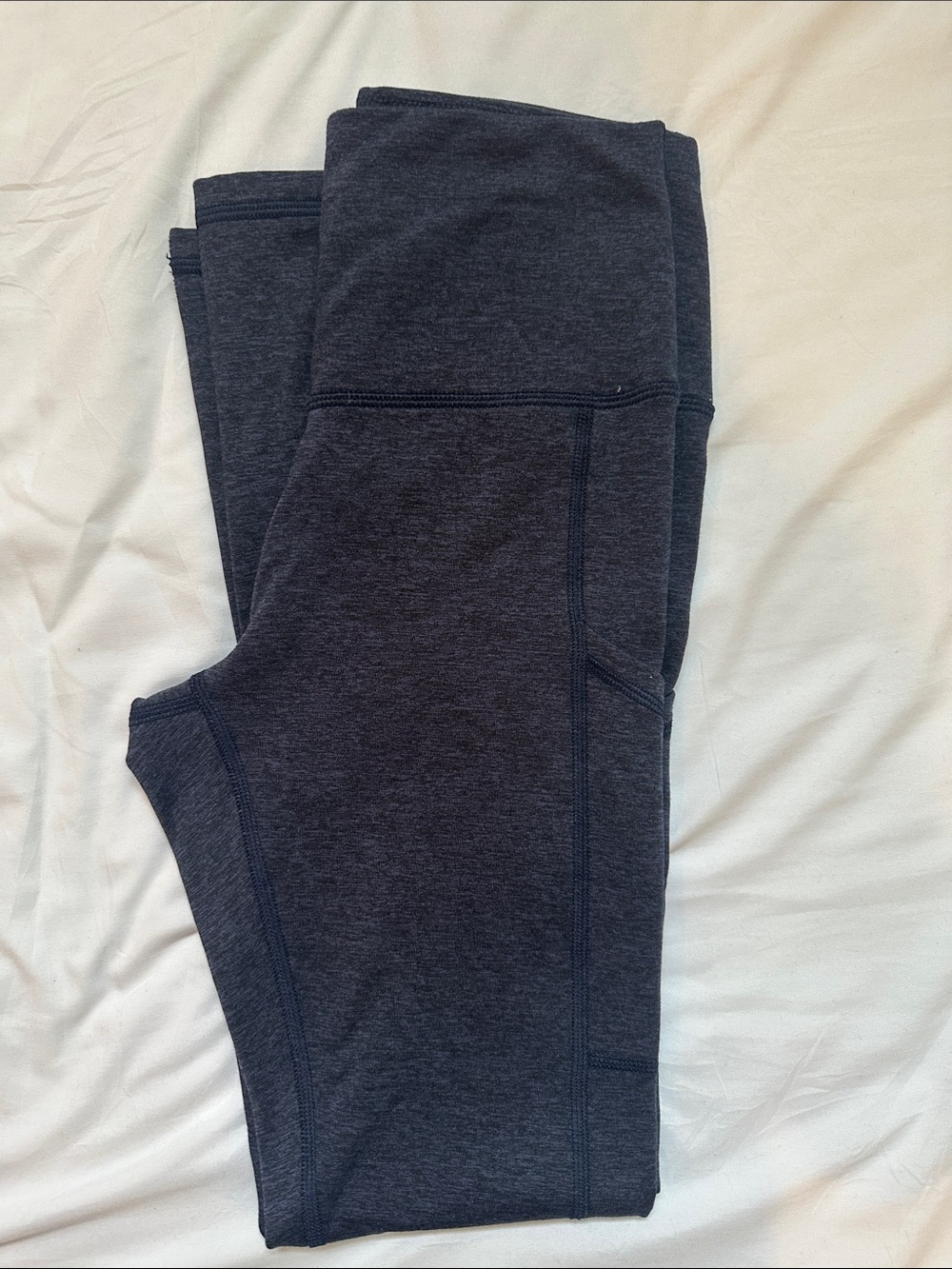 aerie High-Waist Leggings - Dark Heather Navy with pockets